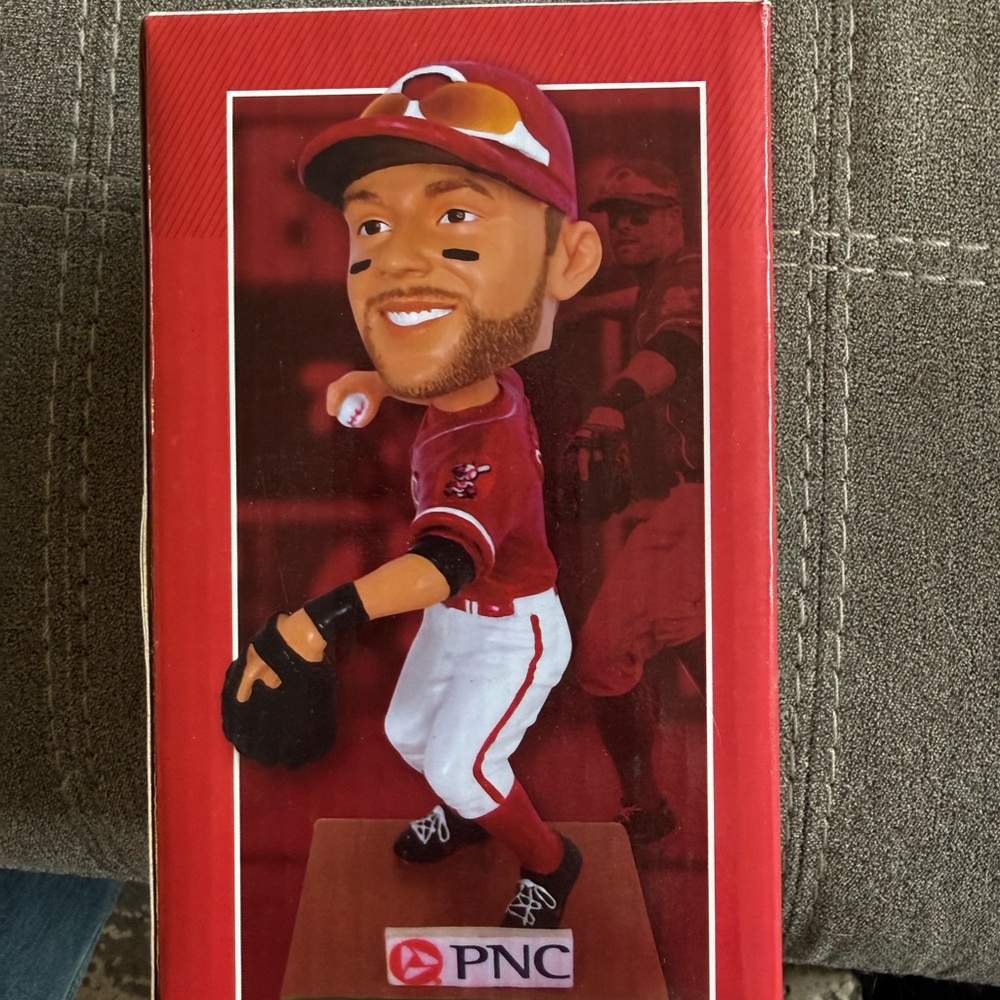 Red Baseball Player Bobblehead - Home Accents